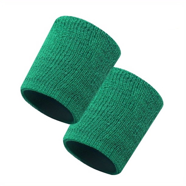 Muñequera de toalla, muñequera deportiva con absorción de sudor con malla, muñequera de punto transpirable para hombres y mujeres, adecuada para 40-90 kg