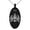 Black, variant on Stainless Steel Pirate Anchor & Pistols Emblem Engraved Small Oval Charm Pendant Necklace