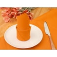 thumbnail image 3 of REGALWOVEN 6 Pack Polyester Cloth Napkins Dinner Napkins Cloth for Banquet Orange 19"x19", 3 of 5