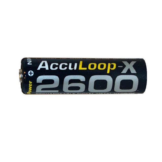 Lot de 12 Piles Rechargeables AA NiMH AccuPower AccuLoop-X (2600 mAh)