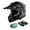 Black / Graffiti, variant on TCMT DOT Dirt Bike Helmet for Kids with Goggles & Gloves, for Motocross Offroad Street Motorcycle, Youth S Size, Black Graffiti