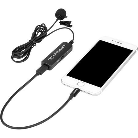 Saramonic - LavMicro+ DC Digital Lavalier Microphone with Lightning, USB-C & USB-A output