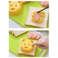 thumbnail image 5 of Cortador de moldes para sándwiches con forma de oso, moldeadores para sándwiches de pan para niños, molde para sándwiches de osito, molde para pan, 5 of 5