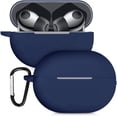 thumbnail image 1 of IBAOLE Étui en Silicone Compatible avec Huawei FreeBuds Pro - Étui de Protection pour Écouteurs - Noir Bleu Foncé, 1 of 7