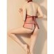 thumbnail image 5 of Sexy Cheongsam Cosplay Lingerie Costume, Uniform Temptation Button See Through Mini Dress With Thong, Women's Sexy Lingerie & Underwear, 5 of 5