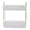Transparent White, variant on M Buder Double Layer Makeup Stand Modern Light Luxury 2 Tier Makeup Shelf Organizer for Brushes Eyeshadow Lotions Lipstick Nail Polish Jewelry, Transparent White