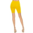 thumbnail image 4 of MOA COLLECTION Women's Solid Biker Shorts High-Waist Stretch Workout Pants, 4 of 4