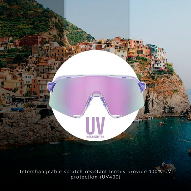 100 Percent S3 HiPER Lavender Mirror Lens Sunglasses with