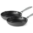 thumbnail image 3 of 2 Pack Nonstick Hard Anodized with Ergonomic Handle Kitchen Cookware Skillet Frying Pan, 3 of 6