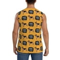 thumbnail image 4 of Haiem Men's German Shepherd Woof Print Tank Tops Summer Sleeveless Cut Off Workout T-Shirts Fitness Vest Athletic Undershirts-3X-Large, 4 of 8