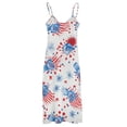 thumbnail image 5 of 4th of July Design Sleeveless Dress Woman Fashion Long Dresses Women's Summer Suit Dress 2025, 5 of 7