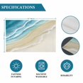 thumbnail image 6 of Teal Blue Beach Coastal Placemats Set of 4, Summer Ocean Nautical Seaside Placemats for Dining Table, Place Mats for Kitchen Tabletop, Waterproof Wipeable Dining Table Mats Set, 6 of 9