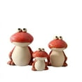 thumbnail image 4 of 3 Pieces Ceramic Kiln Frog Handicrafts Home Frog Craft Ornaments, Hotel Living Room Decorations, Indoor Statue Ornaments, 4 of 4