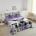 thumbnail image 2 of Erosebridal Highland Cow Print Comforter Set Twin,Purple Western Farmhouse Bedding Sets Rustic Home Decor,Longhorn Cattle Farm Animal Bed Set Grunge Daisy Flower Quilt Cowboys Gifts, 2 of 5