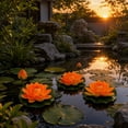 thumbnail image 4 of Artificial Floating Foam Lotus Flower, EVA Water Lily Pond Pool Decor Ornament Dancing Prop for Water Scene Arrangement, 4 of 6