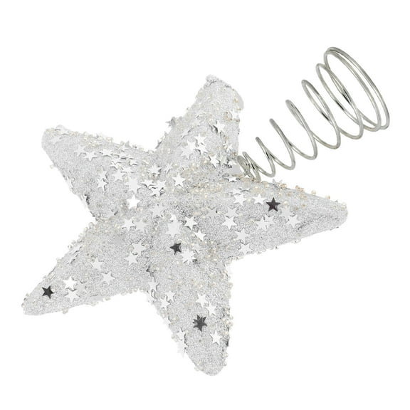 HONMEET Lightweight Silver Star Tree Topper for Christmas Decor