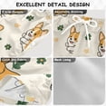 thumbnail image 4 of Cartoon Dogs Daisies Leaves Swim Trunks Board Shorts Beach Pants Bathing Bottoms XS, 4 of 8