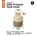 thumbnail image 4 of Classic Accessories Veranda™ 20lb. Propane Tank Cover, 4 of 17