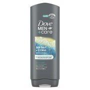 Dove Men+Care Exfoliating Body & Face Wash Sea Salt + Citrus, 18 oz