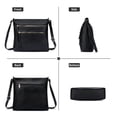 thumbnail image 3 of GAEKEAO Crossbody for Women Vegan Leather Casual Satchel Bag Shoulder Purse with Zipper Pockets and Adjustable Strap, 3 of 6