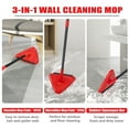 thumbnail image 3 of NEWE Wall Mop Cleaner with Long Handle (Red), 3 of 7