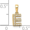 thumbnail image 2 of 10K Yellow Gold Diamond Letter E Initial With Bail Pendant - Jbsp, 2 of 5