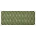 thumbnail image 1 of Geometric Kitchen Mat, Abstract Crisscrossing Wavy Linked Lines Circles Round Pixel Art, Plush Decorative Kitchen Mat with Non Slip Backing, 47" X 19", Fern Green Reseda, by Ambesonne, 1 of 1