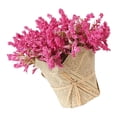 thumbnail image 4 of Ramo de flores artificiales de lavanda y gypsophila en maceta de periódico-04 Rosa roja, 4 of 6