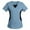 2-Blue, variant on 2025 Scrubs Top for Women Short Sleeve Color Block V Neck Shirt Nursing Working Uniform T-Shirts Scrub Tunic Blouse