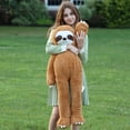 thumbnail image 3 of Muiteiur Sloth Stuffed Animal 39" Weighted Sloth Plush Toy, 3 of 9
