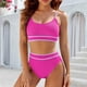 thumbnail image 1 of WILLBEST Traje de Baño Dama conjuntos de Bikini de Cintura Alta para Mujer Traje de Baño deportivo de Dos Piezas Trajes de Baño de Corte Alto con Bloques de Color, 1 of 4