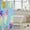 Blue, variant on YST Cute Rainbow Popsicle Shower Curtain Set，Watercolor Candy Dessert Bathroom Curtain Cartoon Food Print Fabric Shower Curtain 72"Wx72"L