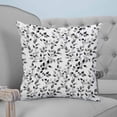 thumbnail image 4 of 18x18 Pillow Covers Set of 2, Black Eucalyptus Leaves Throw Pillow Covers Decorative Couch Cushion Case, Summer Botanical Watercolor Retro Microfiber Square Pillowcases for Bedroom Car Living Room, 4 of 7