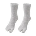 thumbnail image 2 of 5 Piezas Calcetines Unisex Tapa La Separación Lavable Pie para El Uso Diario (gris), 2 of 7