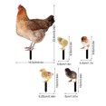 thumbnail image 4 of Acrylique 2D Poulet Statue Double Face Impression Poussin Jardin Piquets Pelouse Signe, 4 of 9