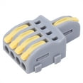 thumbnail image 1 of 1 In 4 Out Wire Joint, 20Pcs T Wire Connector With High Temperature Resistance For Lighting For Motors Yellow, 1 of 8