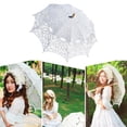 thumbnail image 2 of Lace Umbrella Parasol For Bridal Wedding Costume Photo Props 1920s Parties And Weddings Stage Props, 2 of 9