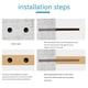 thumbnail image 4 of Floating Shelf Brackets -10 Pack Heavy Duty Wood Invisible Shelf Brackets DIY Adjustable Hardware Bl, 4 of 5