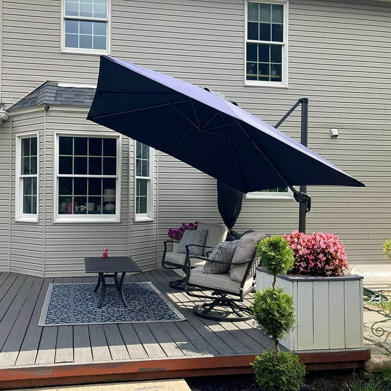 2 inch pole patio umbrella 10' Square Pulley Premier Umbrella