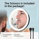 thumbnail image 4 of 10/20/30X Magnifying Mirror with 3-Color LED Light Suction Cup Dimmable USB Rechargeable Portable Travel Handheld Men Women Makeup Vanity Mirror, 4 of 5