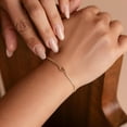 thumbnail image 3 of Gold Bracelets for Women 14K Real Gold Plated Love Knot Bracelet Dainty Snake Chain Infinity Bracelet Adjustable Gold Jewelry Gifts for Women, 3 of 5