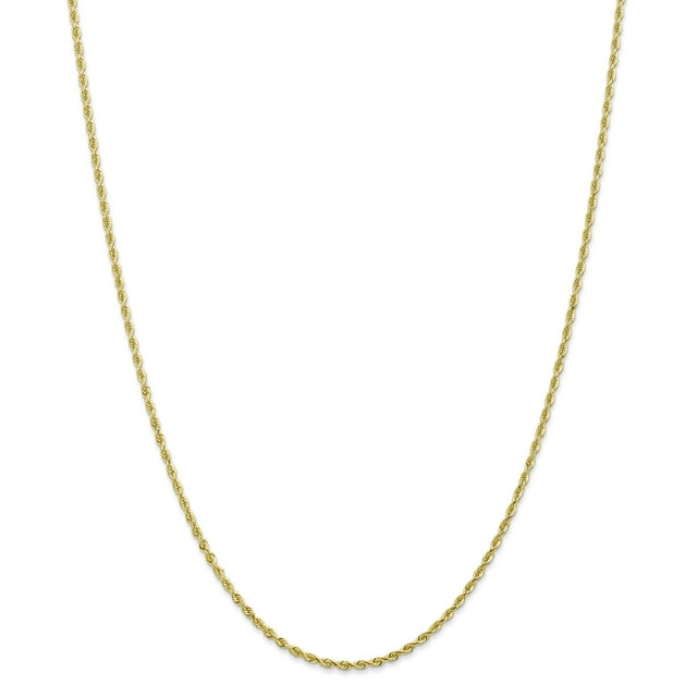 10K Yellow Gold 2.00mm Diamond Cut Quadruple Rope Chain 24 Inch