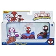 thumbnail image 6 of Marvel Spidey and His Amazing Friends Squad Racers, Includes Spidey, Miles Morales, Ghost-Spider, 6 of 7