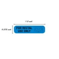 thumbnail image 3 of 500 For Rectal Use Only Stickers / 1.5 Inch x .375 Inch Blue Stickers with Permanent Adhesive, 3 of 6