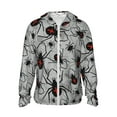 thumbnail image 1 of Balery Spiders Sudadera ligera de manga larga con capucha y protección solar UPF 50+ para hombre y mujer, ideal para pesca y running-Large, 1 of 7