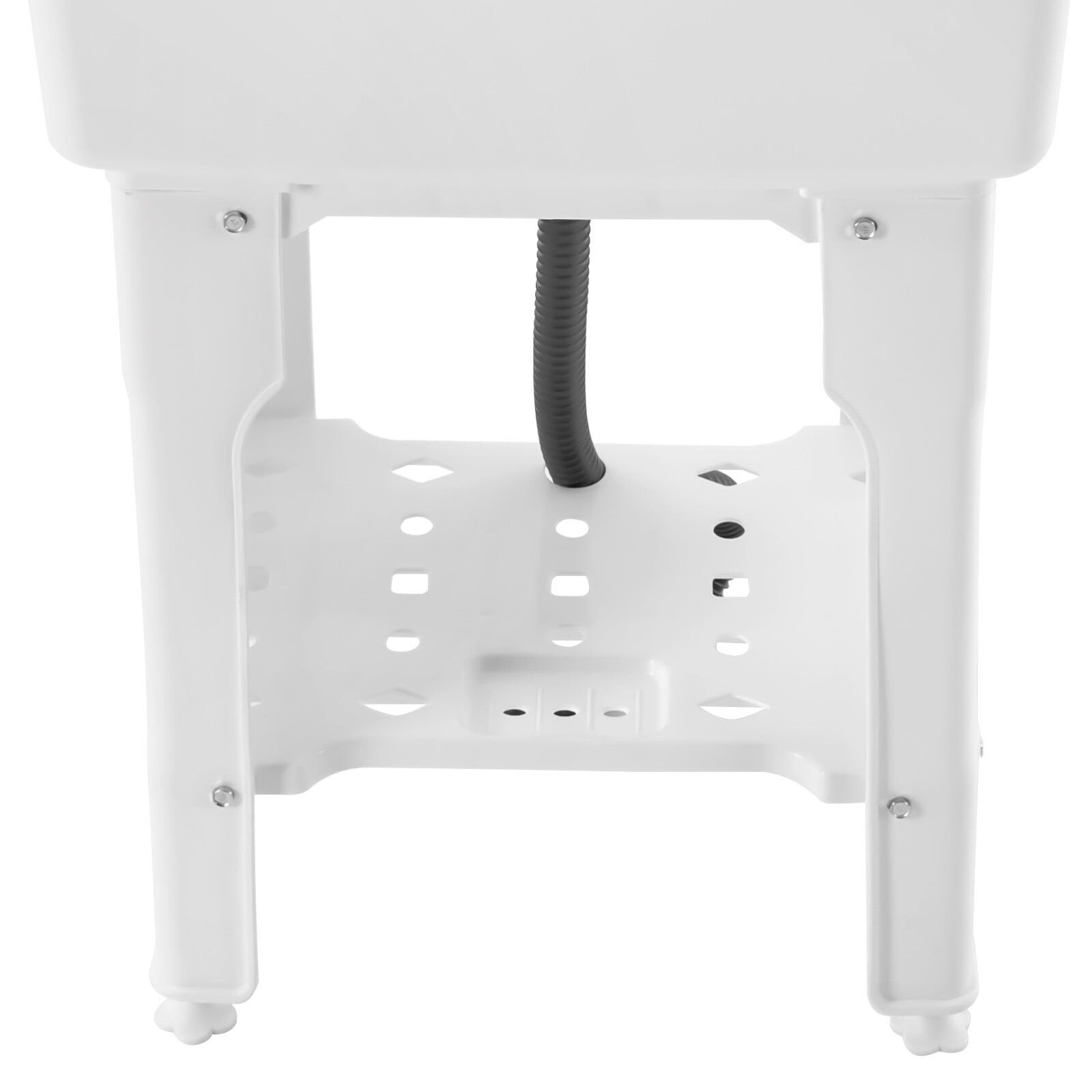 Freestanding Laundry Sink with Washboard Utility Sink with Cold and Hot Water