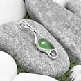 thumbnail image 3 of Natural Nephrite Jade - Canada 925 Sterling Silver Pendant Jewelry P-1682 SDP129228, 3 of 5