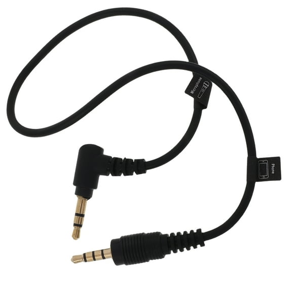 Hemoton Headset Adapter Cable Trrs To Trs Headset Adapter Cable For Headphones Computers Dslr Cameras 3.5mm Phones