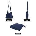thumbnail image 3 of Muka Canvas Shoulder Bag with Zipper, Royal Blue Hobo Crossbody Handbag Casual Tote, 3 of 7