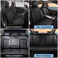 thumbnail image 5 of DIKSOAKR Car Seat Cover Fit for Hyundai Tucson 2010-2024 2025 Premium Leather Seat Protectors with Lumbar Support,Waterproof Auto Cushions Black,Full Set(2 Row 5 Seats), 5 of 8